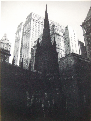 Erich Mendelsohn, Trinity Church, New York, 1924, repro: idem, Amerika, 1926.