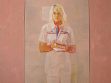 Michal Pečhouček, malba z cyklu Chodba, 2004, olej a pastel na plátně 