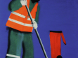 Garbageman, 2006, acryllic on canvas, 150x120cm.