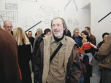 The artist Jiří Kovanda at the opening of the show Ergo Sum of Erick Beltrán, photo Jiří Thýn.