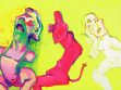 Three Ways of Being, 2004, Oil on canvas, 126 x 205 cm