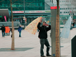 Like at home / showcase, interventions in the center of Berlin,  at Alexanderplatz, in interaction and under influence of their cinematic documentation. Supervised by "Empfangshalle" (www.empfangshalle.de), conducted by Prof. Wolfgang Krause, cinematic di