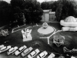 Installation by Miroslav Šutej, 1967.   Photo: Neue Galerie Graz am Landesmuseum Joanneum  trigon 67. Background: Künstlerhaus.   