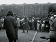 B. U. Kashkin und die Vereinigung Kartinnik auf dem Festival der alternativen und links-radikalen Musik, Tyumen, 1988.