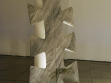 The Leaf marble sculpture at The Worst Of Martin Zet show in Divus Prague